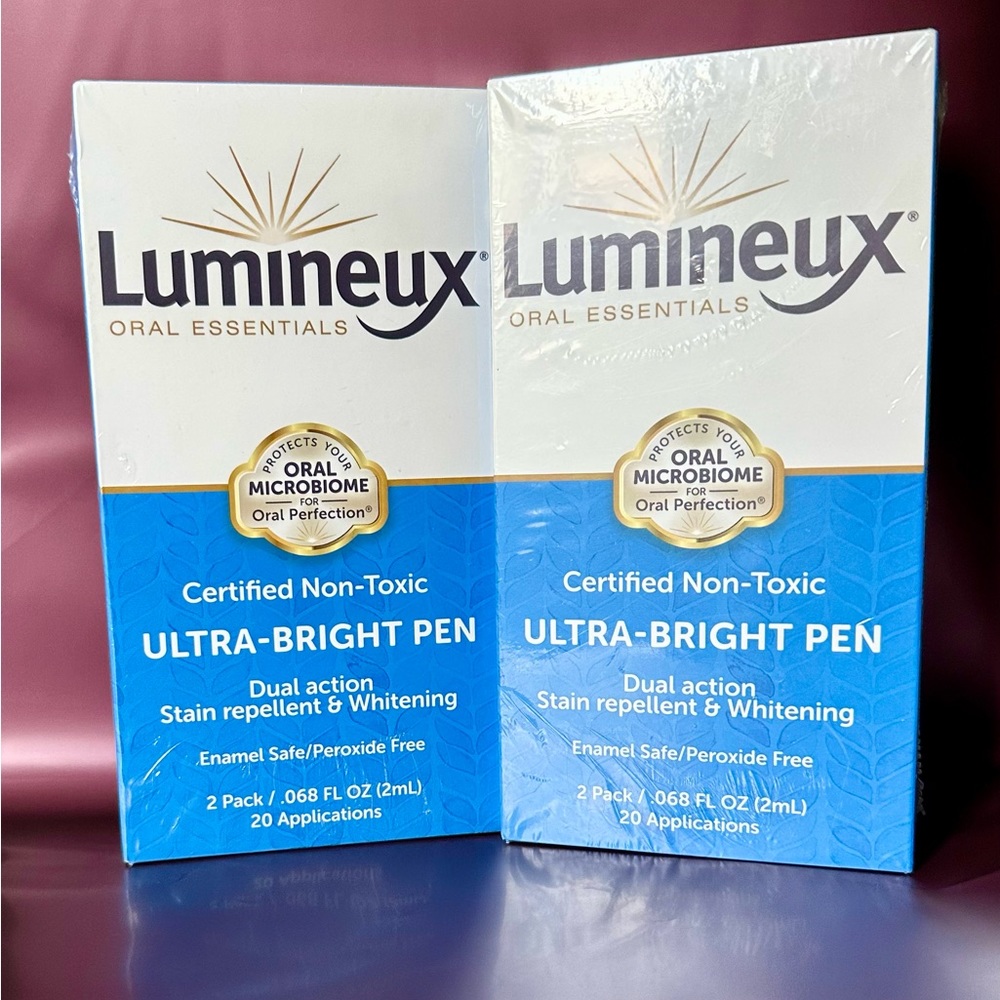 2 PACK OF Lumineux Bright Pen 2-Pack - Enamel Safe for Whiter Teeth - 🌸 New! 🌸